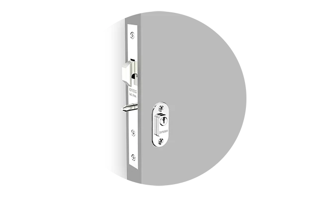 FECHADURA PORTA CORRER EXT CROMADO ROS37 BR29 PY50 - Soprano