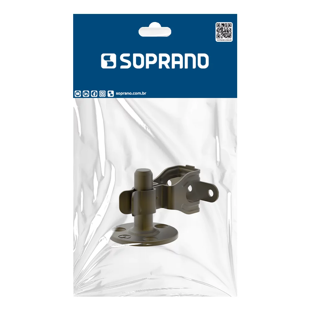 TRAVA PORTA PISO METALICO ANTIQUE BRASS SOLAPA - Soprano
