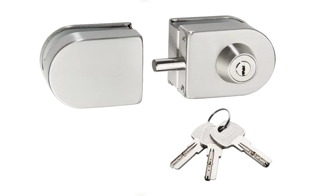 FECHADURA PRESSAO VIDRO PIVOTANTE VV 056 PK INOX ESCOVADO - Soprano