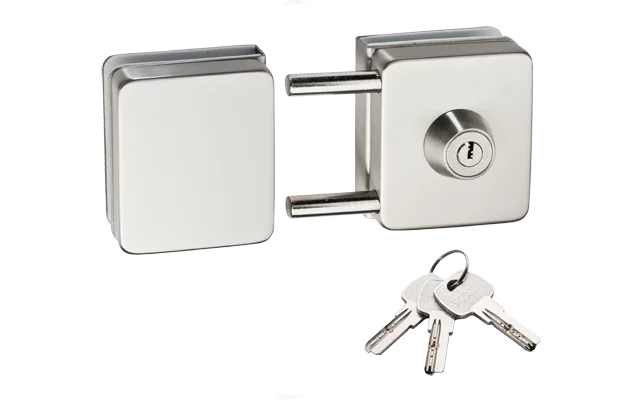 FECHADURA PRESSAO VIDRO PIVOTANTE VV 058 PK INOX ESCOVADO - Soprano