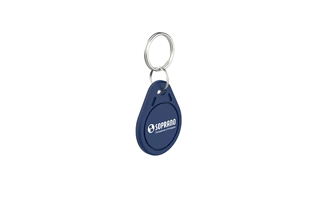 CHAVEIRO RFID 125KHZ CONTROLE ACESSO AZUL - Soprano