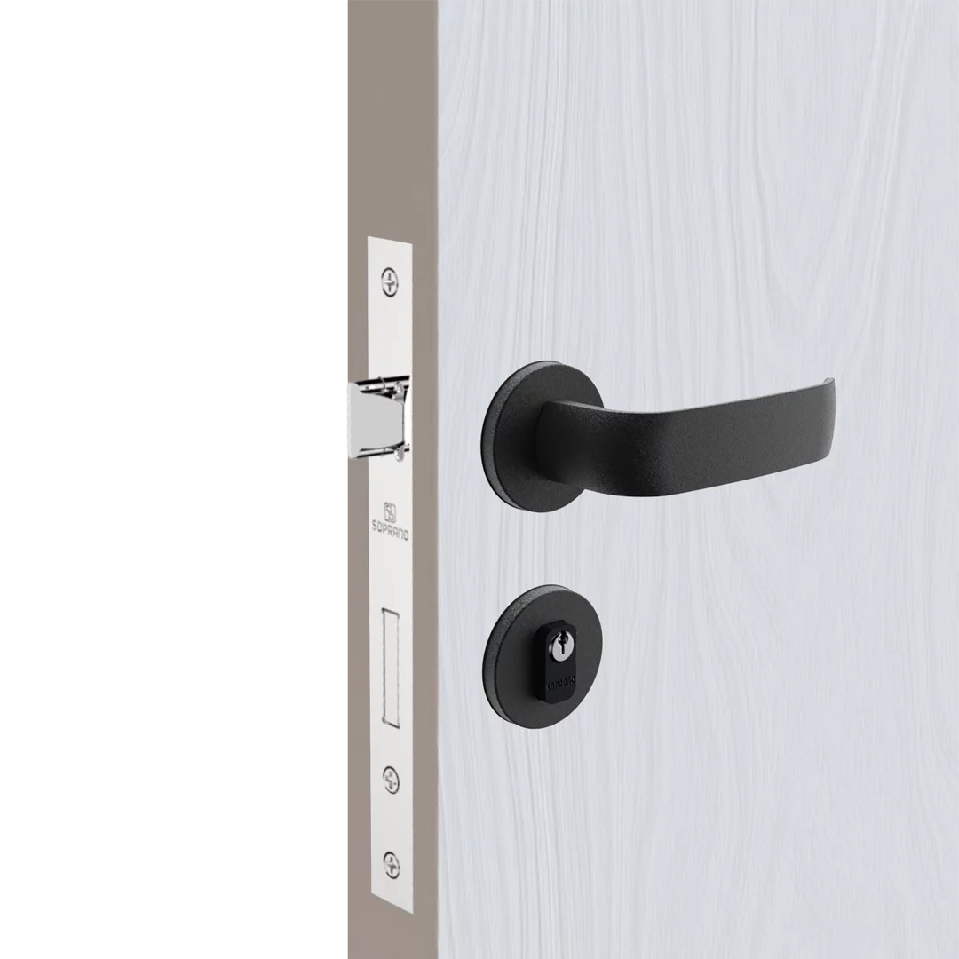 FECHADURA GRAND ICARO EXT PRETO FOS ROS38 55X70 PY53 - Soprano