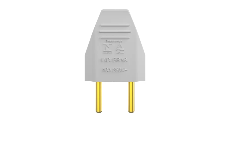 PLUGUE MACHO 2P 10A 250V BR - Soprano