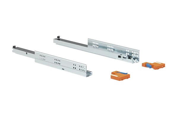 TRILHO INVISIVEL SOFT CLOSING 300MM ET ZINC BRANCO - Soprano
