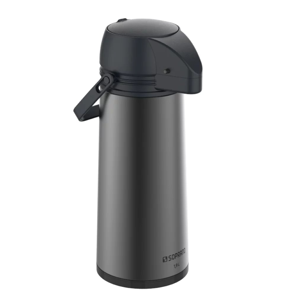 GARRAFA TERMICA SINGLE 1,9L CINZA - Soprano