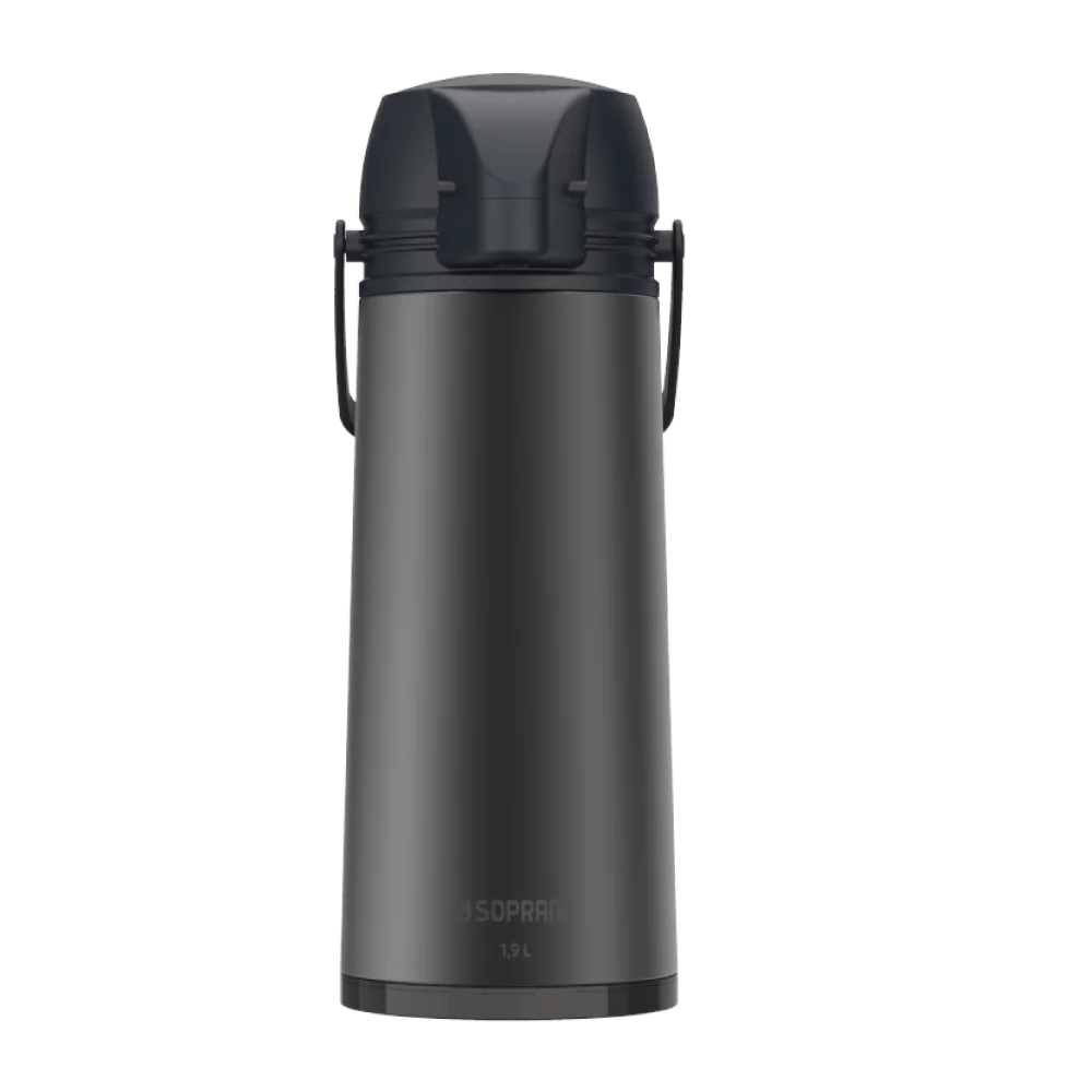 GARRAFA TERMICA SINGLE 1,9L CINZA - Soprano