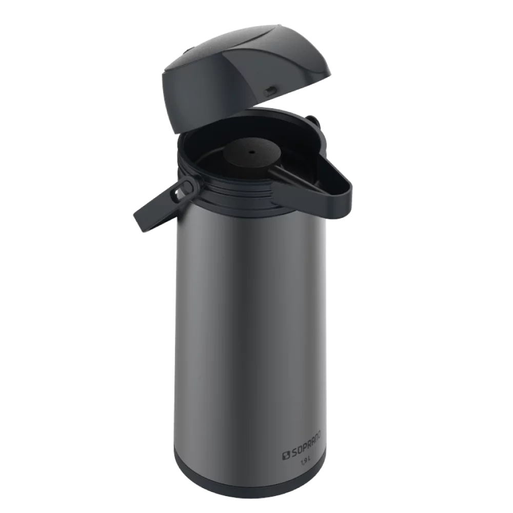 GARRAFA TERMICA SINGLE 1,9L CINZA - Soprano