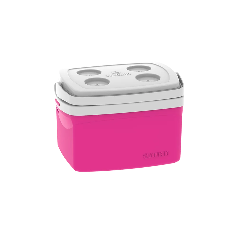 CAIXA TERMICA TROPICAL 12L ROSA - Soprano